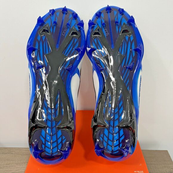 Nike Alpha Menace Elite 3 White/Royal Football Cleats DM1792-106 Size 11.5 - Picture 7 of 8